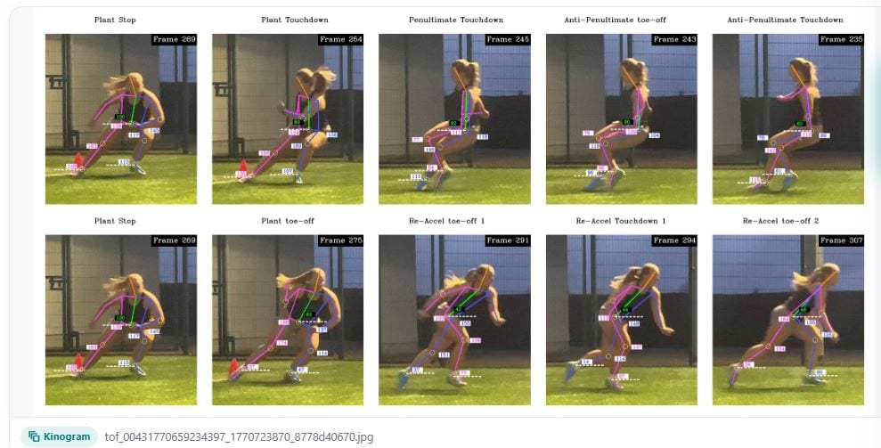 Sprint mechanics and step quality analysis